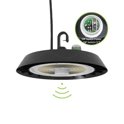 China New Trend Warehouse 2021 TDC Settable High Power Selectable Warehouse UFO Bay Led Light With Motion Sensor for sale