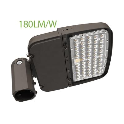 China Dimmable ETL DLC 180lm/W IP66 Selectable Wattage Dusk To Dawn Parking Lots LED Shoe Box Light for sale