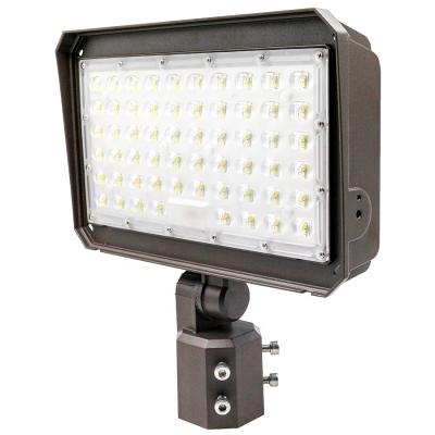 China Outdoor High Power 150W 200W LED Light Pole Garden Area Car Park Mounted Flood Lights With Microwave Detector for sale