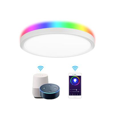 China Living Room 20W Wifi Mobile Phone Control RGB Smart Selectable Round TDC Ceiling Light for sale