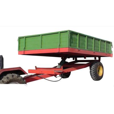 China Single-axle farm trailer farm tractor trailed single-axle farm trailer for sale Tanzania Zambia Ghana for sale