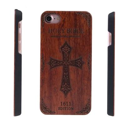 China Wooden Bag Rosewood Cell Phone Outlet PC Factory Woody Phone Case For Iphone 7 8 for sale