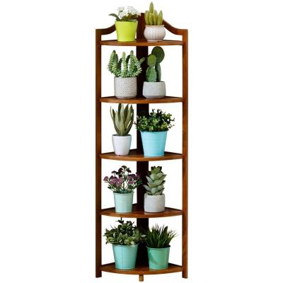 China Eco-Friendly Indoor Plant Eco-Friendly Outdoor Stand Wooden Bamboo Rack for sale