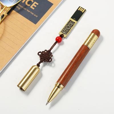 China China Rosewood Signature Pen Office Supplies Gifts Stationery Signing Pen Free Writing Wooden Custom for sale