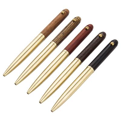 China China Mahogany Signature Pen Business Personalized Engraving Quality Wooden Pen with Logo Wood Custom Made for sale