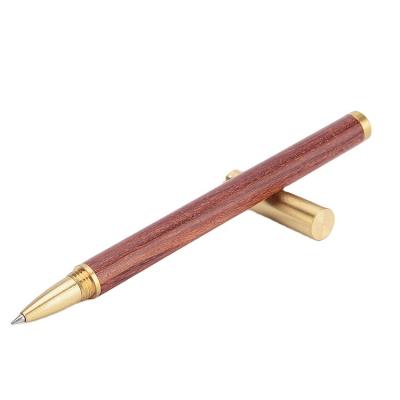 China Wooden Gel Pen Custom LOGO Craft Gift Customization of Ball Pen Solid Wood Brass Metal Wholesale Quality from China for sale