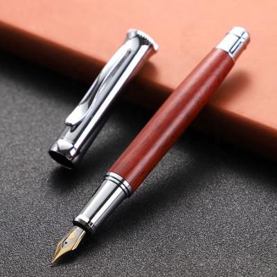 China Mahogany Sandalwood Pen Custom Student Pen Wholesale Pen Ball Metal Business Advertising Gift From China for sale