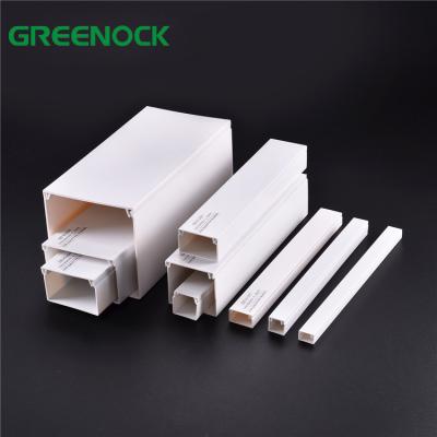 China Electrical Wire Installation Flame-Resistant PVC Trunking For Cable / Small Cable Raceway Cable Organizer for sale