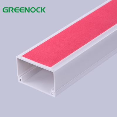 China high quality swahele oem network 12x12 pvc square trunking self adhesive cable tray from electrical wire installation china supplier for sale