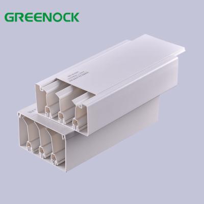 China Electrical Wires Installation PVC 130X50 Bay Trunking Cable Management Systems for sale