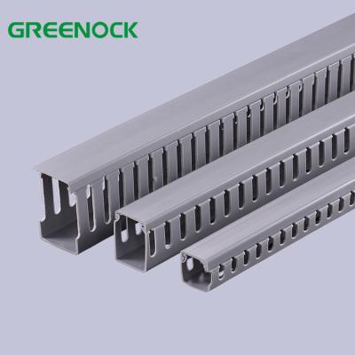 China Electrical Wires Installation Wholesale Electrical Cable Slot PVC Gutter Slotted Cable Tray for sale