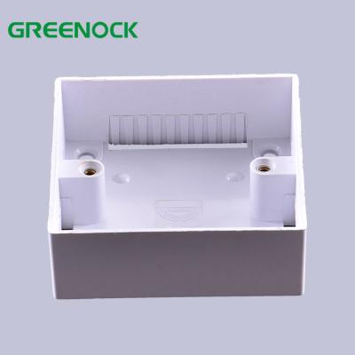 China Plastic Series Gauge Installation Electrical Wires Switch Junction European Type Wall Box for sale