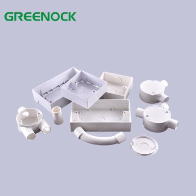 China Factory Sale Electrical Wire Installation Flameproof Plastic Electrical Custom Junction Box 6X6X4 For Wall Switch for sale