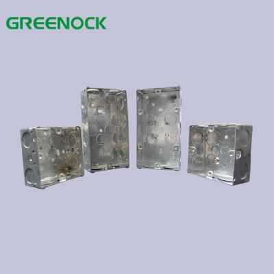 China Wholesale Size 110V 1 Way 2X4 Metal Junction Box Miscellaneous Electrical Wire Installation for sale