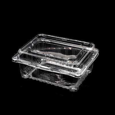 China recyclable & wholesale disposable plastic box PET blueberry blister box strawberry transparent plastic fruit blister package for sale