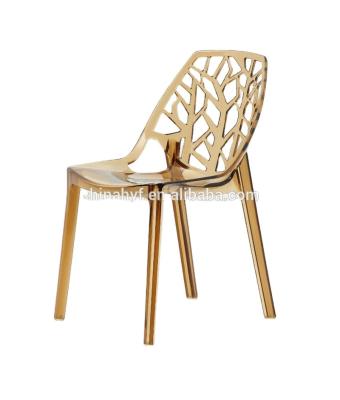 China Dining Chair Modern Design Crystal Chair Acrylic Chair Plastic ChairPC-107A for sale