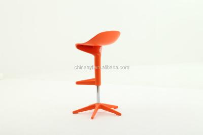 China Colorful Plastic Adjustable Bar Stool Spoon Barstool PP-150B for sale