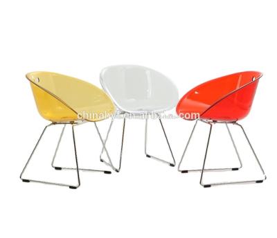 China Dining Colorful Crystal PC Chair Meeting Transparent PC Chair PC-128C for sale