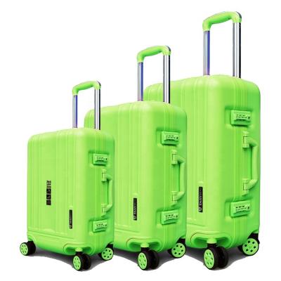 China Fashionable Factory Direct Selling Carry On Luggage 3 Piece Sets PP Suitcase Luggage With TSA Lock Travel Luggage for sale