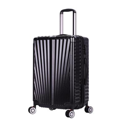 China Fashionable Hot Selling Lightweight Combination Lock Travel Black Suitcase for sale