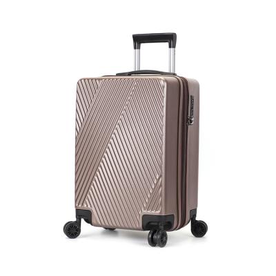 China Fashionable Trolley Suitcase Luggage Bag Zipper ABS+PC Fashionable Luggage For Business Travel for sale