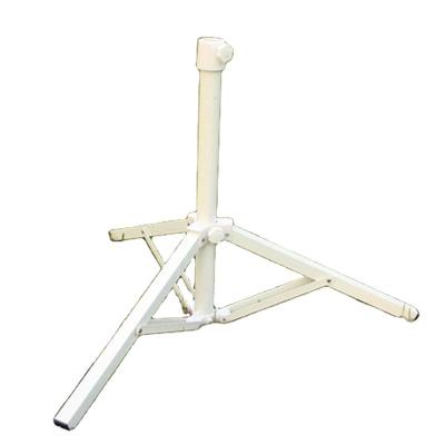 China Modern 25mm Triangle Base Stand Umbrella Tripod Advertising Umbrella Stand Beach Umbrella Base for sale