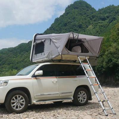 China Straight Bracing Type ABS Shell Roof Diagonal Support Tent Hard Self-propelled Camping Equipment Land Car Roof Outdoor Tent for sale