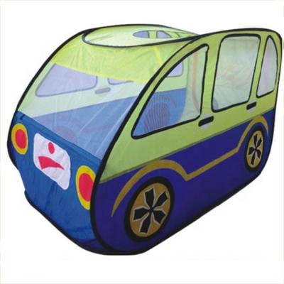 China Polyester Kids Play Bus Tent With Tunnel , Large School Bus Play Tent for sale