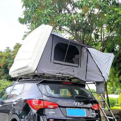 China Breathable Self Driving Tour Car Roof Top Tent Double Folding Hard Shell Waterproof SUV Outdoor Camping Tent for sale