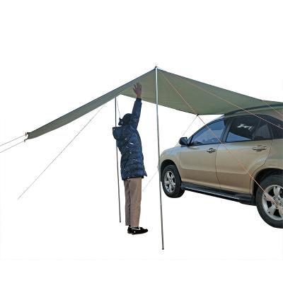 China Camouflage/Field Waterproof Play Car Tent Car Shade Sun Shade Garden Beach Umbrella Travel Camping Tent Tarp Automobile Side Roof Top Rain Awning for sale