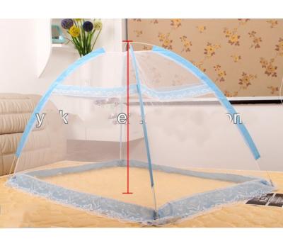 China Infant Fly Folded Madge Insect Bug Cover Zippered Baby Mosquito Net With Bottom White for sale