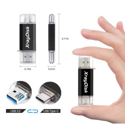 China Backup Data File OEM Factory 128GB 32GB Luxury USB Flash Drive 64GB Memory Stick USB Thumb Drive Mobile Type C USB3.1 2in 1 Pendrive for sale