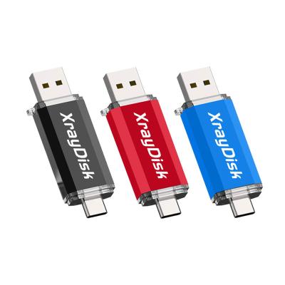 China Backup Data Files Custom Logo USB 3.0 Flash Drive 16/32/64/128/256GB 2 in 1 USB Flash Drive Custom USB Flash Drive for sale