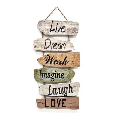 China Wholesale Wooden Christmas Decoration Wall Hanging Decor, Cheap Price Bathroom Wall Decor, Rustic Wooden Signs Decorate Walls For Home Decoration for sale