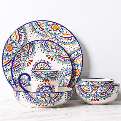 China New Design Dinner Set Desgin Dinnerware Porcelain Viable Ceramic Dinner Set for sale