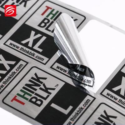 China Glossy Logo Vinyl Waterproof Self Adhesive Custom Foil Sticker for sale