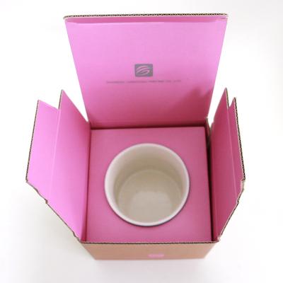 China Wholesale Custom Printed Materials Factory Recycled Mug Box Packaging Kraft Paper Cup Box Coffee Mug Shipping Box for sale