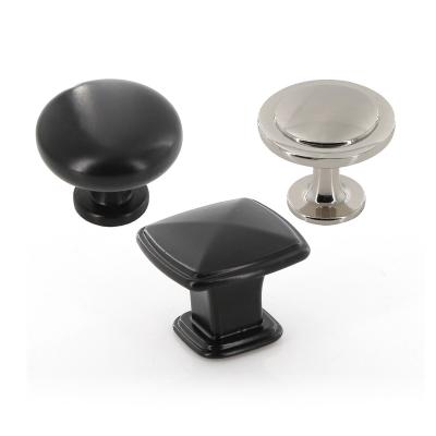 중국 Black Furniture Cabinet Knob Handle Zinc Aluminum Handles For Cabinets 판매용