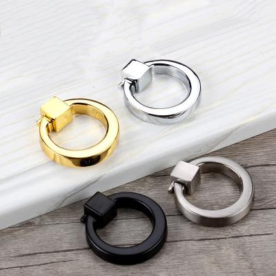 Cina RE-1036 New arrival drawer knobs gold color O-ring style Zinc Alloy Cabinet handles and pulls for home in vendita