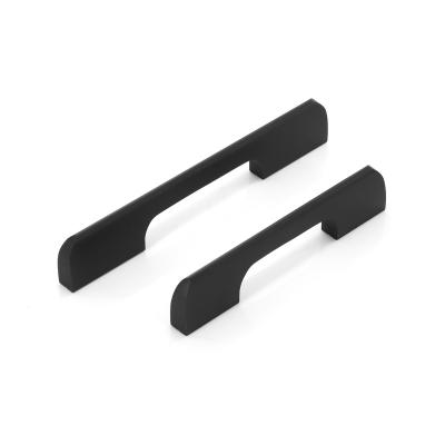 Cina Furniture Handle Black Cabinet Handles Zinc Alloy Simple and Modern RE-1005 Black Color Kitchen Cabinet Hardware Pulls in vendita