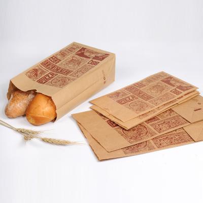 China Brown Kraft Paper Aluminum Foil Shopping Food Sandwich Handmade Recyclable Tamper Proof Packaging Shopping Take Away Bag No Handle for sale