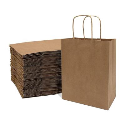 China Recyclable Durable Grease-proofing Food Grade Brown Kraft Paper Bag For Bread Sandwich Burger Baguette Packaging With Free Samples for sale