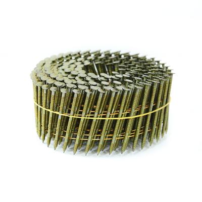 China Flat Pallet Iron Wire Coil Nails For Pneumatic Steel Nail Wood Pallets Coil Nails for sale