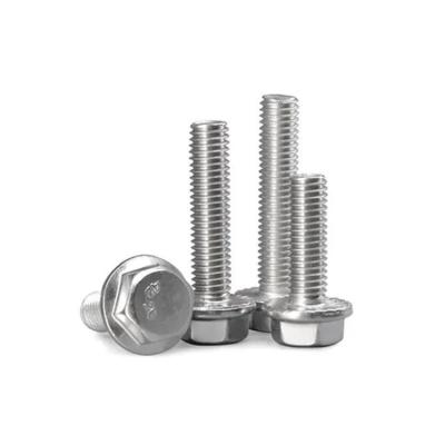 China Industry Galvanized High Quality Stainless Steel Bolt Flange Carbon Steel Hex Flange Bolts Nuts for sale