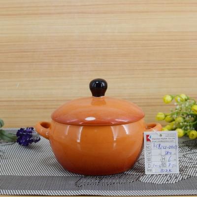 China Viable Colorful Stoneware Bowl With Lid And Spoon Ceramic Bowl Wholesale With Handle Ceramic Soup Bowl for sale