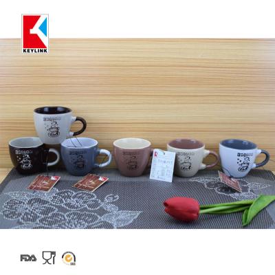 China Viable Bulk Coffee Ceramic Cup and Saucer for sale