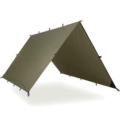 China Camouflage/Field Play Tarp Shelter Sunshade Sunshade Hammock Tarp Cover Tent Portable Waterproof Lightweight Camping Shelter RPET Shelter Tarp for sale