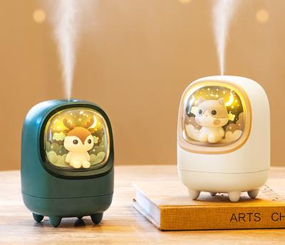 China 2022 Free Sample USB Pet Mini Humidifier Fashionable Cute Home Bedroom Small Mute Desktop Air Spray Humidifier for sale