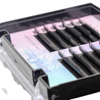 China Narrow row planting black double-tip open hand grafting fake natural eyelashes false eyelashes for sale