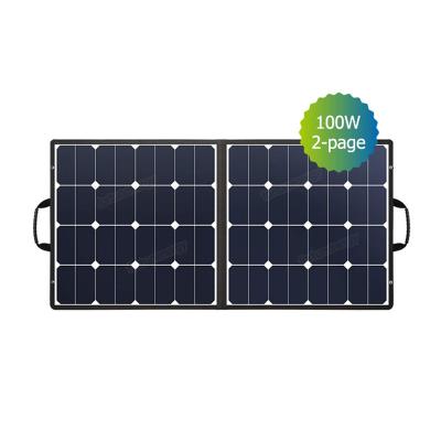 China PET+ EVA+ Fabric Waterproof Premium Quality Solar Panel 40W 60W 80W 100W Portable Foldable Solar Panels for sale